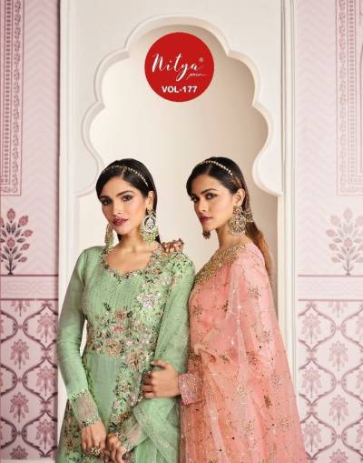 Vol 177 By Lt Nitya Wedding Partywear Anarkali Style Suits Collection